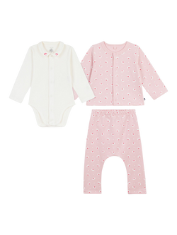 Petit Bateau Baby Cotton Pyjama Set, Joli/Multico, Joli/Multico