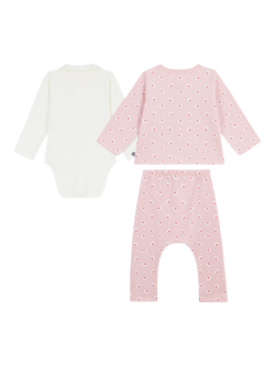 Petit Bateau Baby Cotton Pyjama Set, Joli/Multico - view 2, Joli/Multico