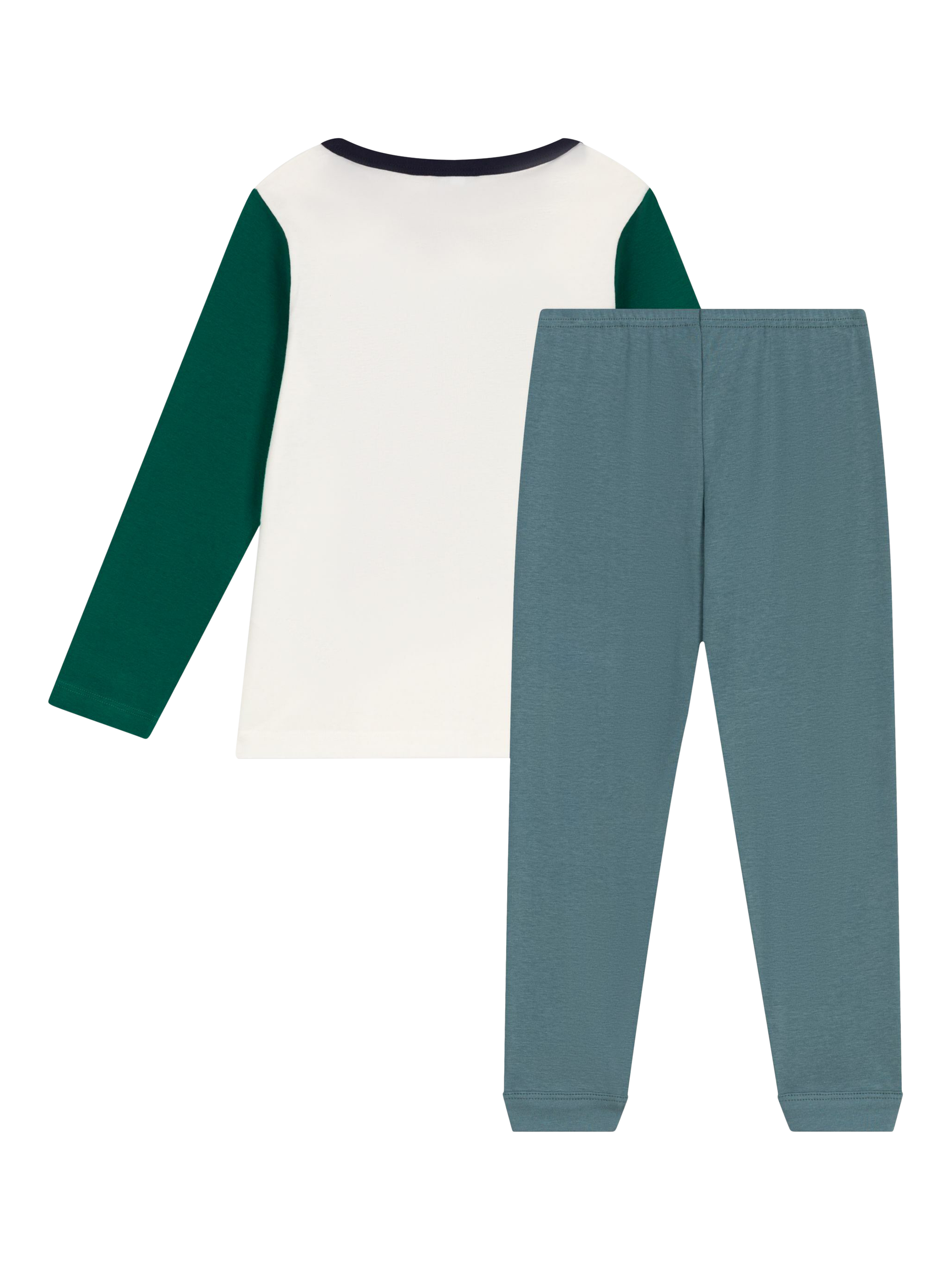 Product image 2 of 4, which shows Petit Bateau Kids' Crocodile Pyjamas, Gobelin/Multi, 2 years