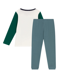 Petit Bateau Kids' Crocodile Pyjamas, Multi - view 2, Gobelin/Multi