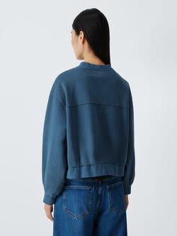 AND/OR Jersey Washed Bomber Jacket, Navy Wash - view 2, Navy Wash