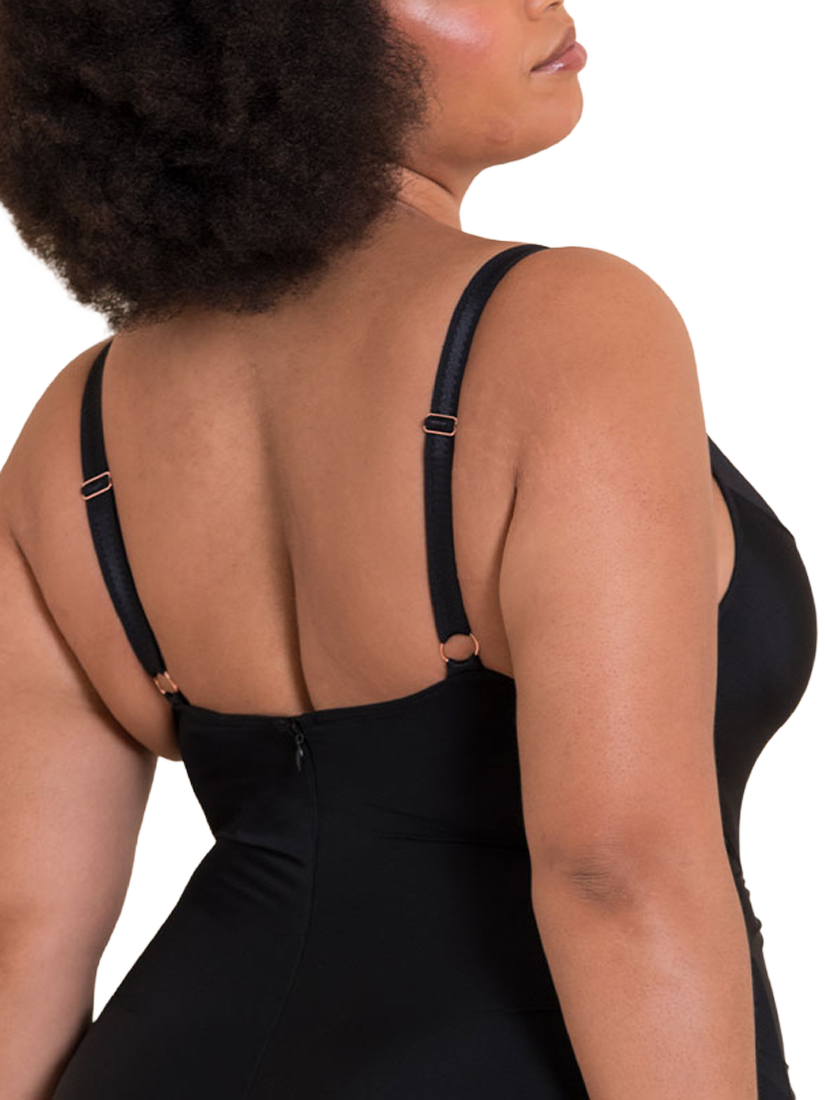 Product image 6 of 8, which shows Curvy Kate Mirage Slip Dress, Black, 30E