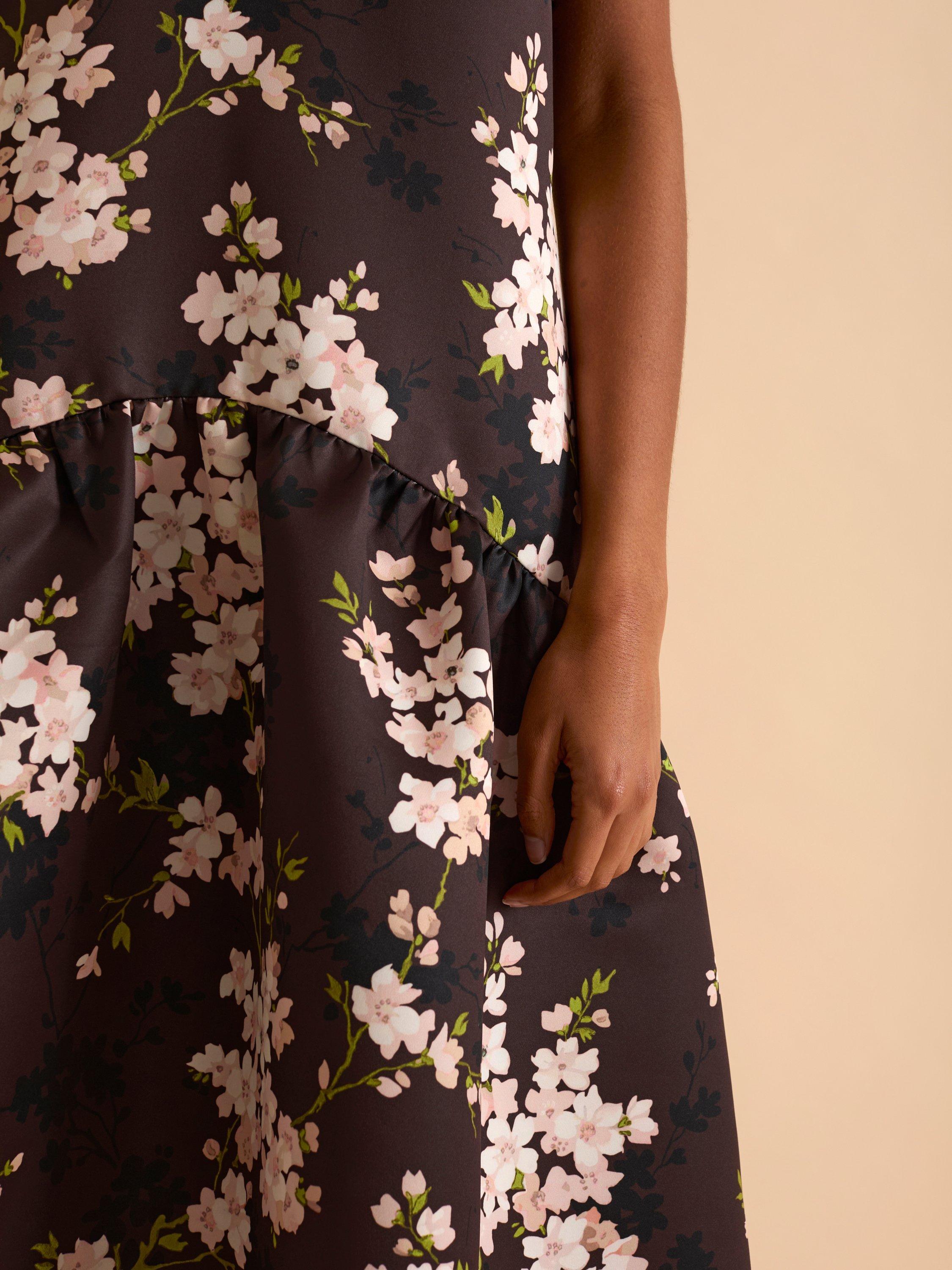 Product image 4 of 7, which shows FLORERE Blossom Puff Sleeve Dress, Multi, 8