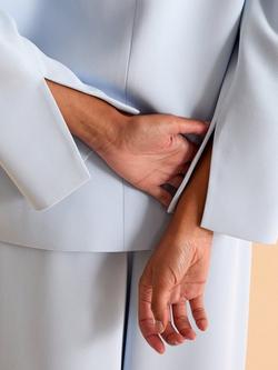 FLORERE Curved Front Blazer, Light Blue - view 2, Light Blue