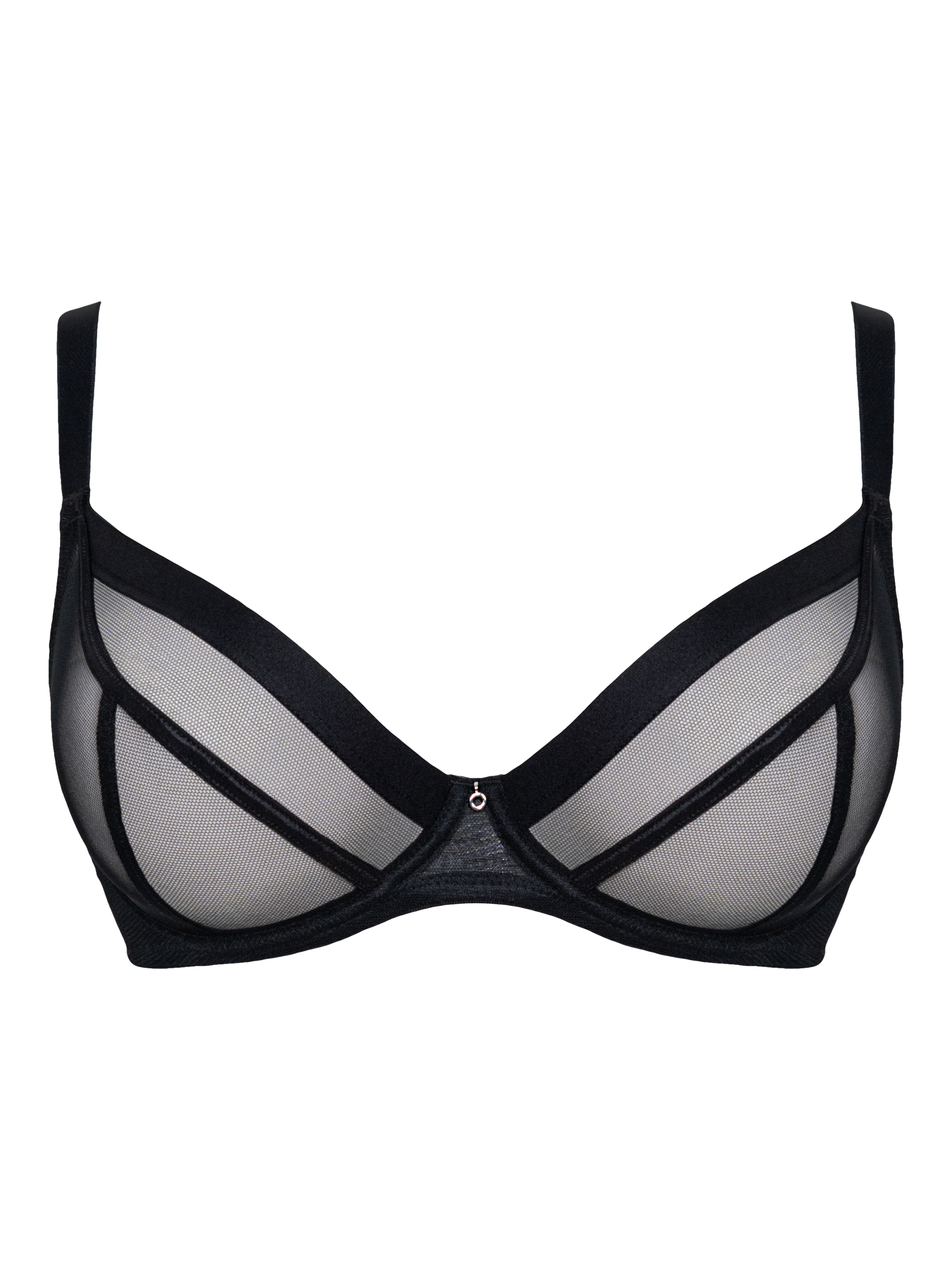 Product image 8 of 8, which shows Curvy Kate Lightstyle Underwired Plunge Bra, Black, 30E