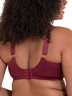 Curvy Kate Lush Underwired Plunge Bra, Oxblood - view 2, Oxblood