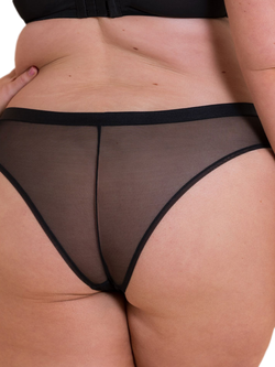 Curvy Kate Lightstyle Brazilian Knickers, Black - view 2, Black