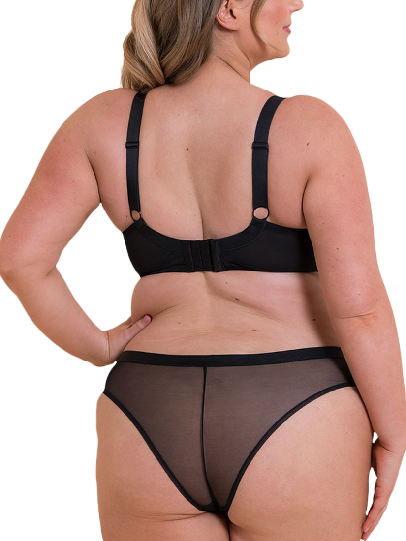 Product image 5 of 6, which shows Curvy Kate Lightstyle Brazilian Knickers, Black, S