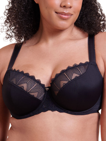 Curvy Kate Wild One Underwired Balcony Bra, Black, Black