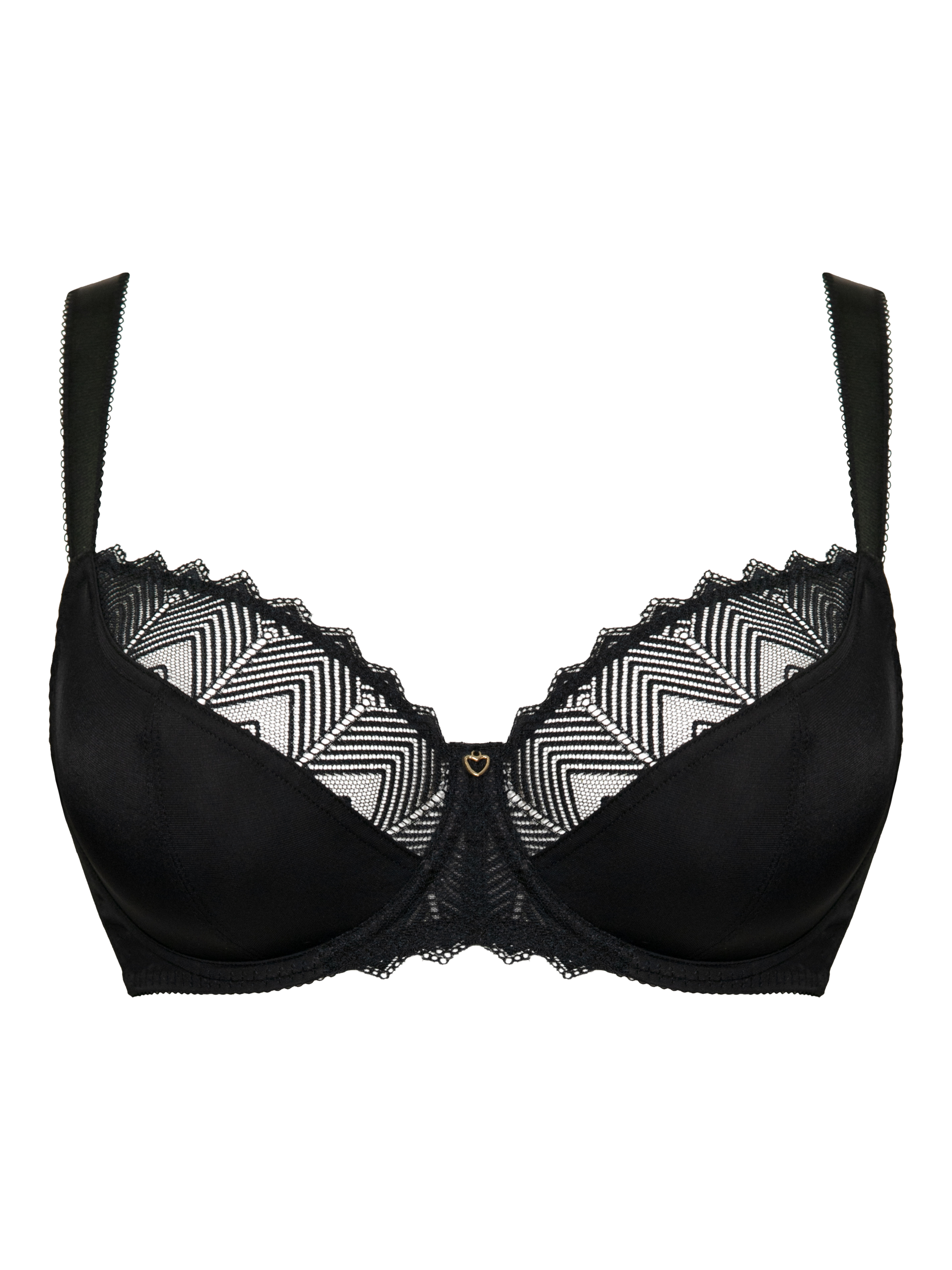 Product image 7 of 7, which shows Curvy Kate Wild One Underwired Balcony Bra, Black, 32E