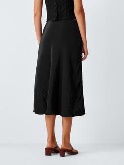 John Lewis x REJINA PYO Bias Cut Midi Skirt, Black - view 2, Black