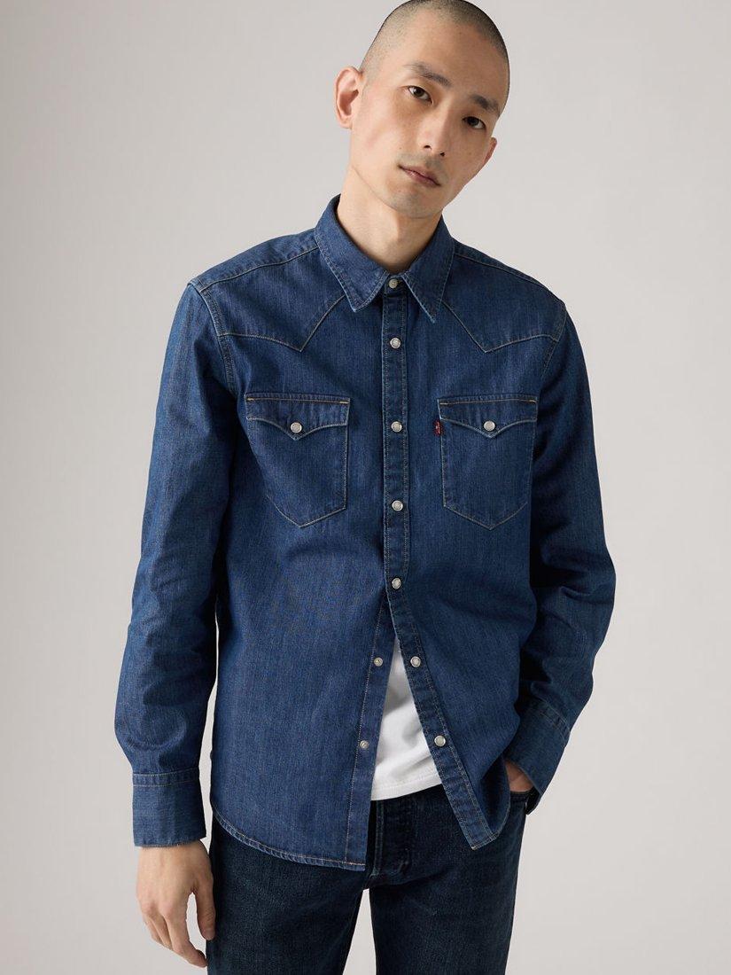 Product image 1 of 3, which shows Levi's Barstow Denim Shirt, Lower Haight, S