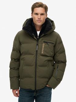 Superdry Padded Ski Jacket, Washed Khaki, Washed Khaki