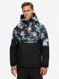 Superdry Freestyle Overhead Ski Jacket, Subway Tag Print, Subway Tag Print
