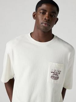 Levi's Cotton Regular Fit Short Sleeve Flavor Graphic T-Shirt, Egret - view 2, Egret