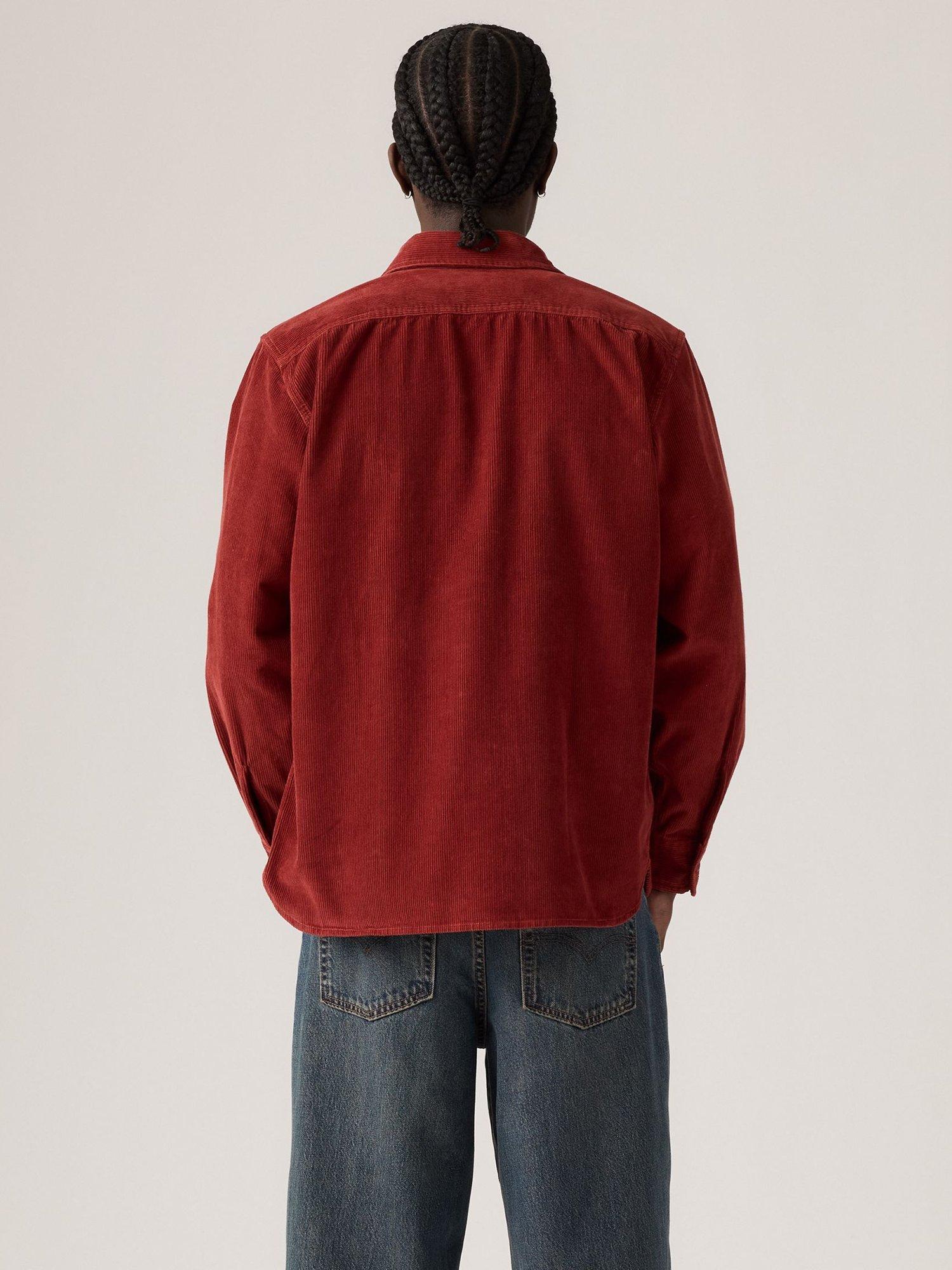 Product image 2 of 6, which shows Levi's Classic Worker Corduroy Overshirt, Russet Brown, S