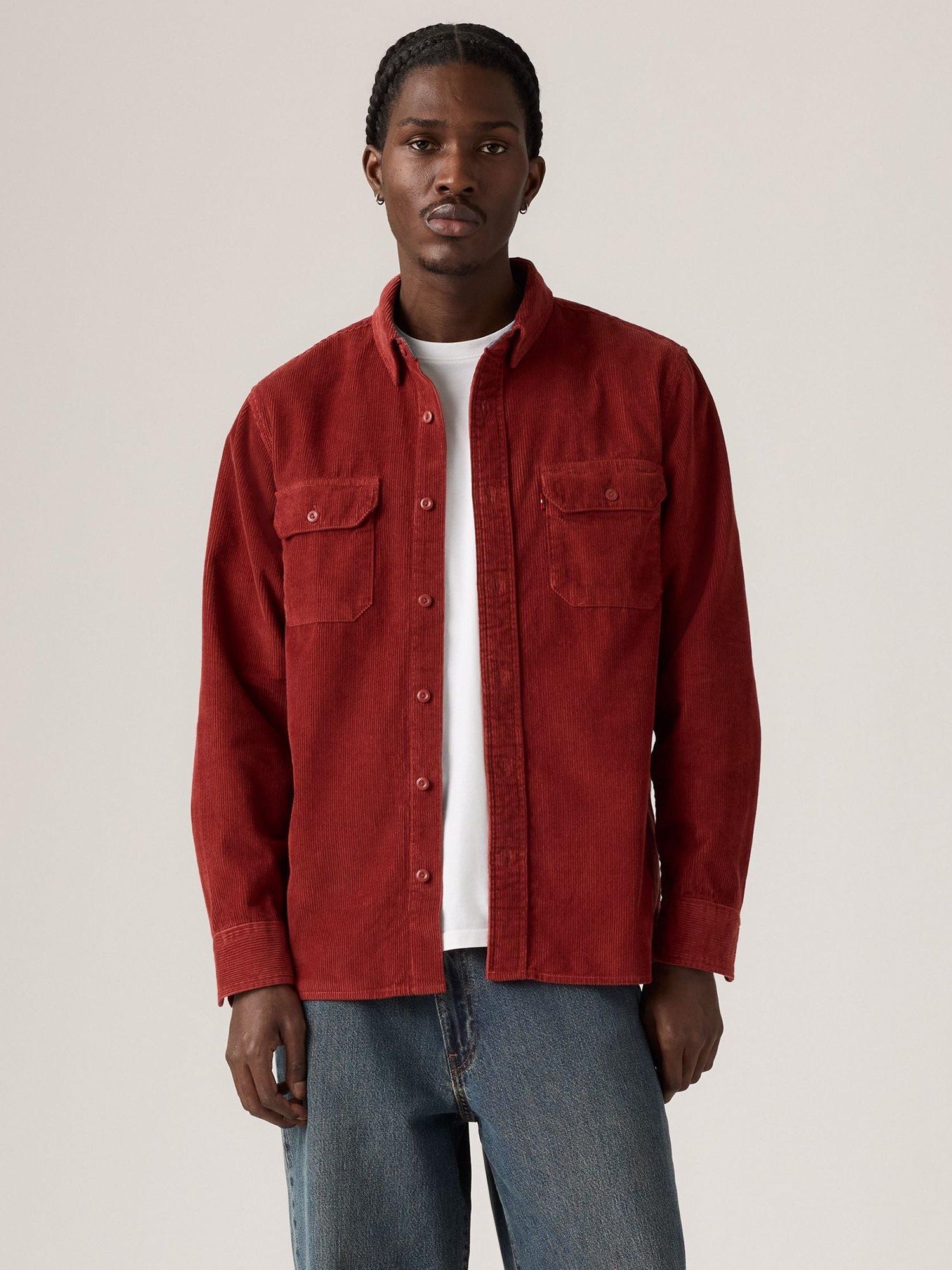 Product image 3 of 6, which shows Levi's Classic Worker Corduroy Overshirt, Russet Brown, S