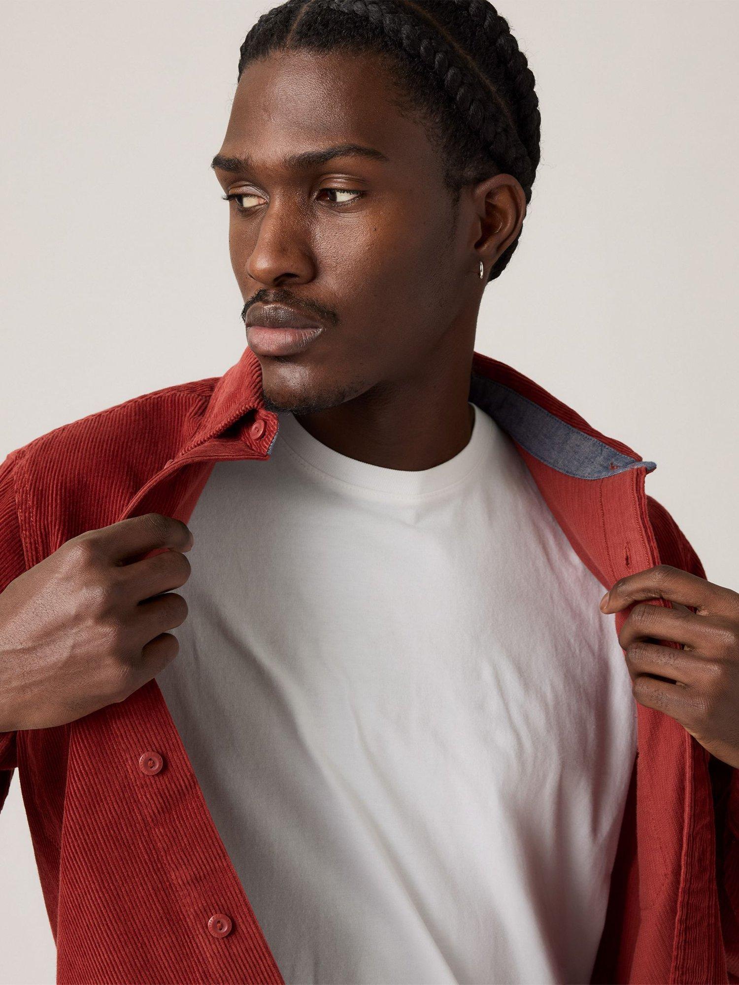 Product image 4 of 6, which shows Levi's Classic Worker Corduroy Overshirt, Russet Brown, S