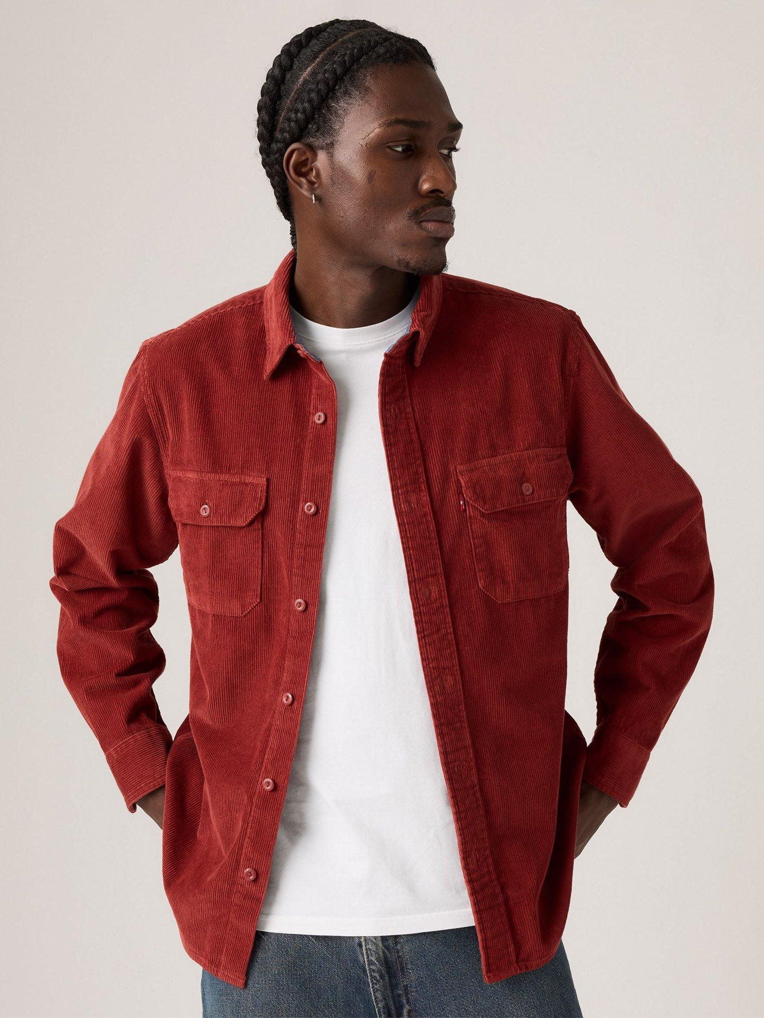 Product image 5 of 6, which shows Levi's Classic Worker Corduroy Overshirt, Russet Brown, S