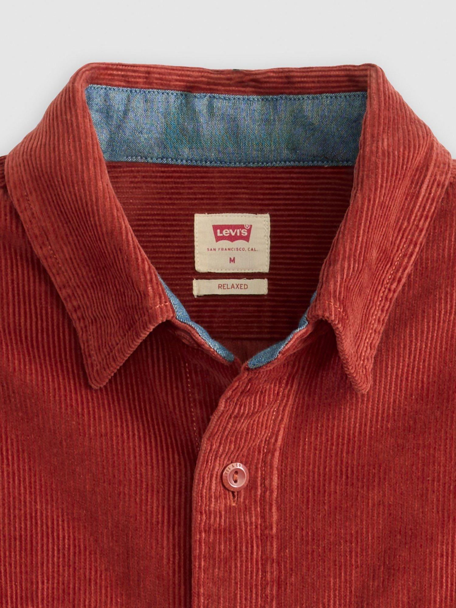 Product image 6 of 6, which shows Levi's Classic Worker Corduroy Overshirt, Russet Brown, S
