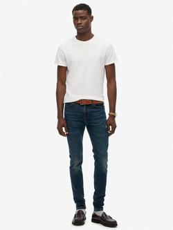 Superdry Vintage Skinny Fit Jeans, Yokohama Dark Blue, Yokohama Dark Blue