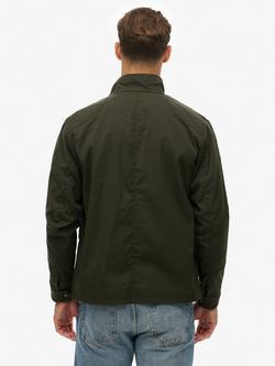 Superdry Merchant Waxed Racer Jacket - view 2, Surplus Goods Green
