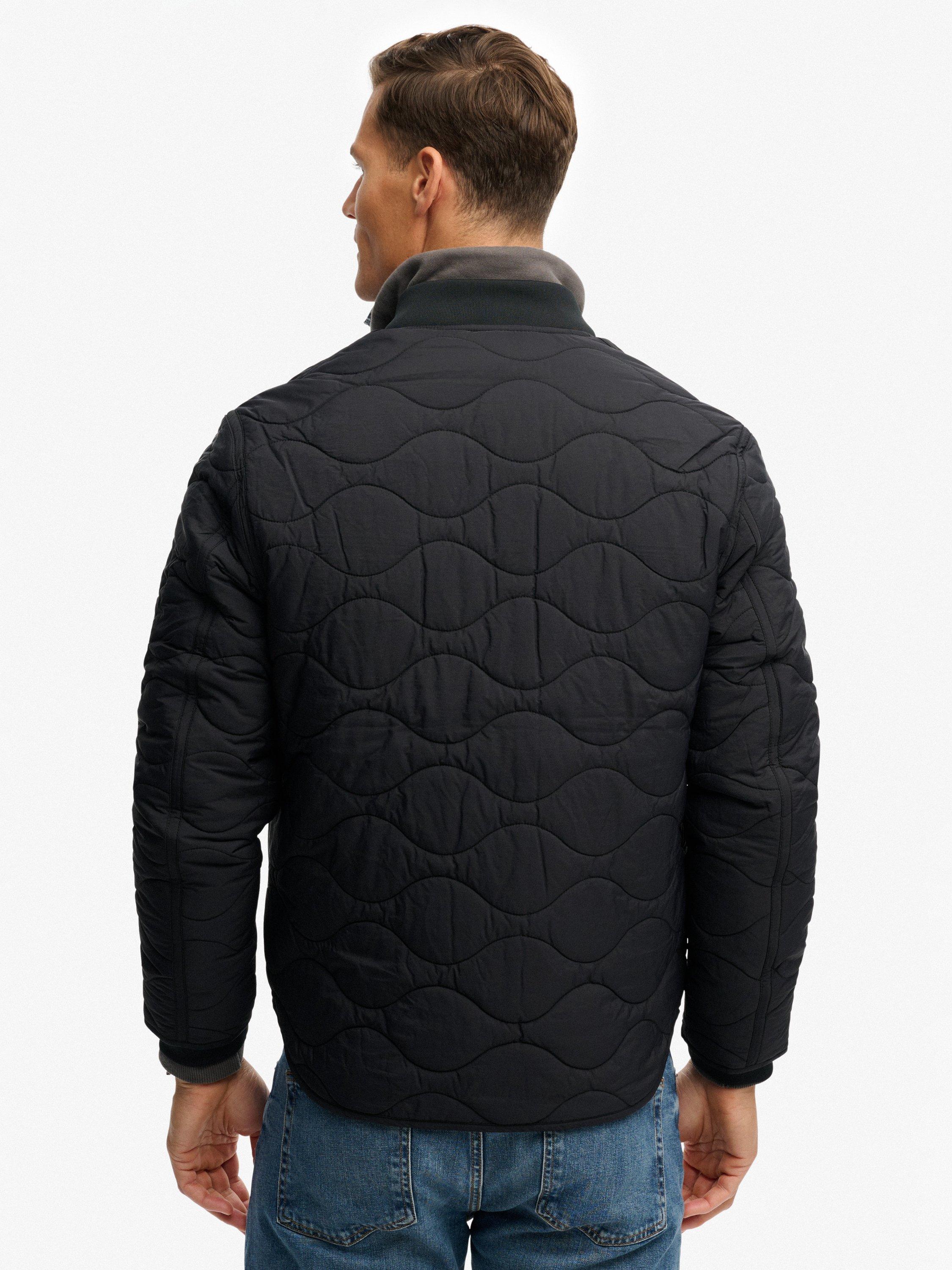 Product image 2 of 6, which shows Superdry Military Liner Jacket, Jet Black, XXL