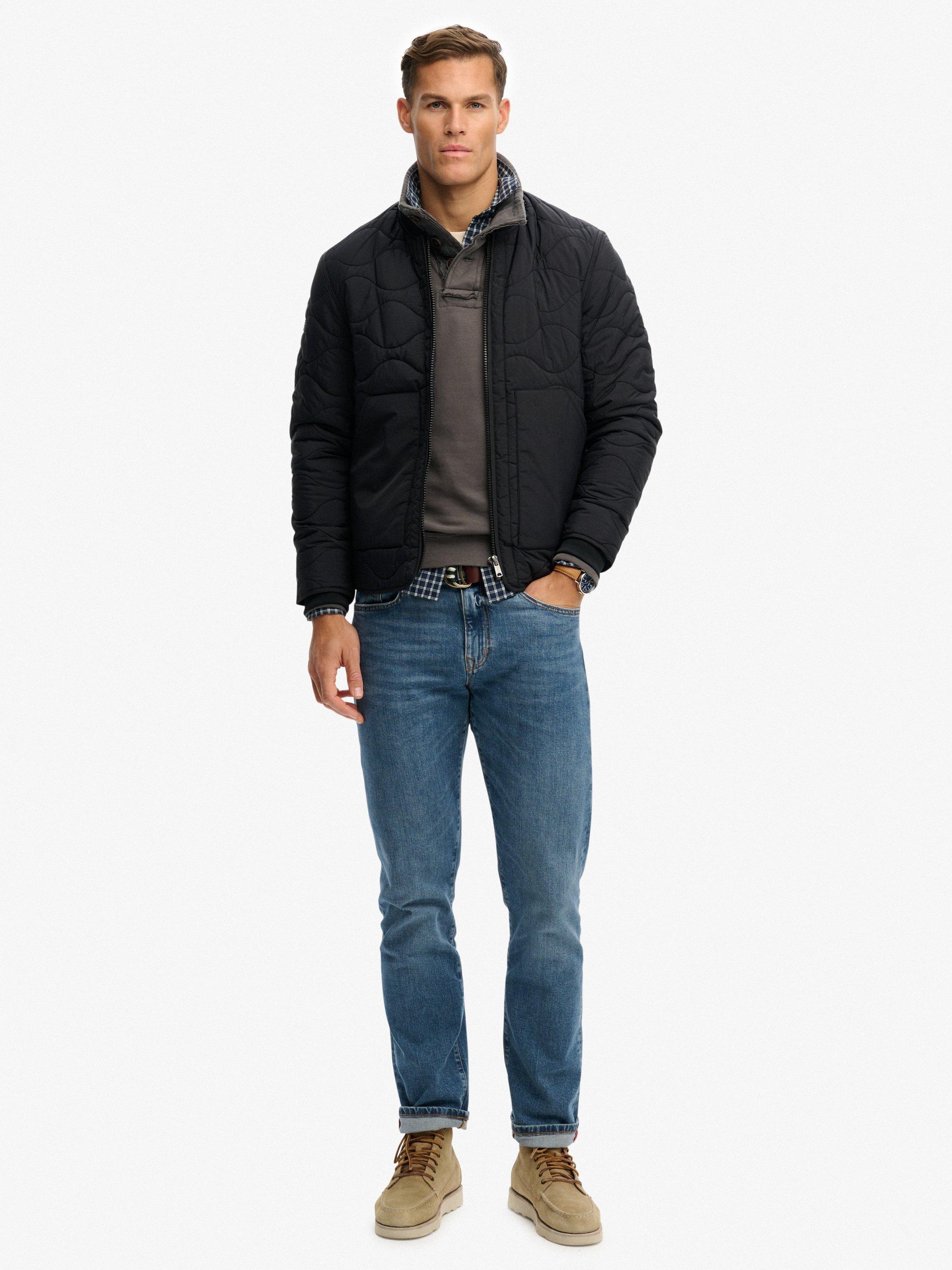 Product image 3 of 6, which shows Superdry Military Liner Jacket, Jet Black, XXL