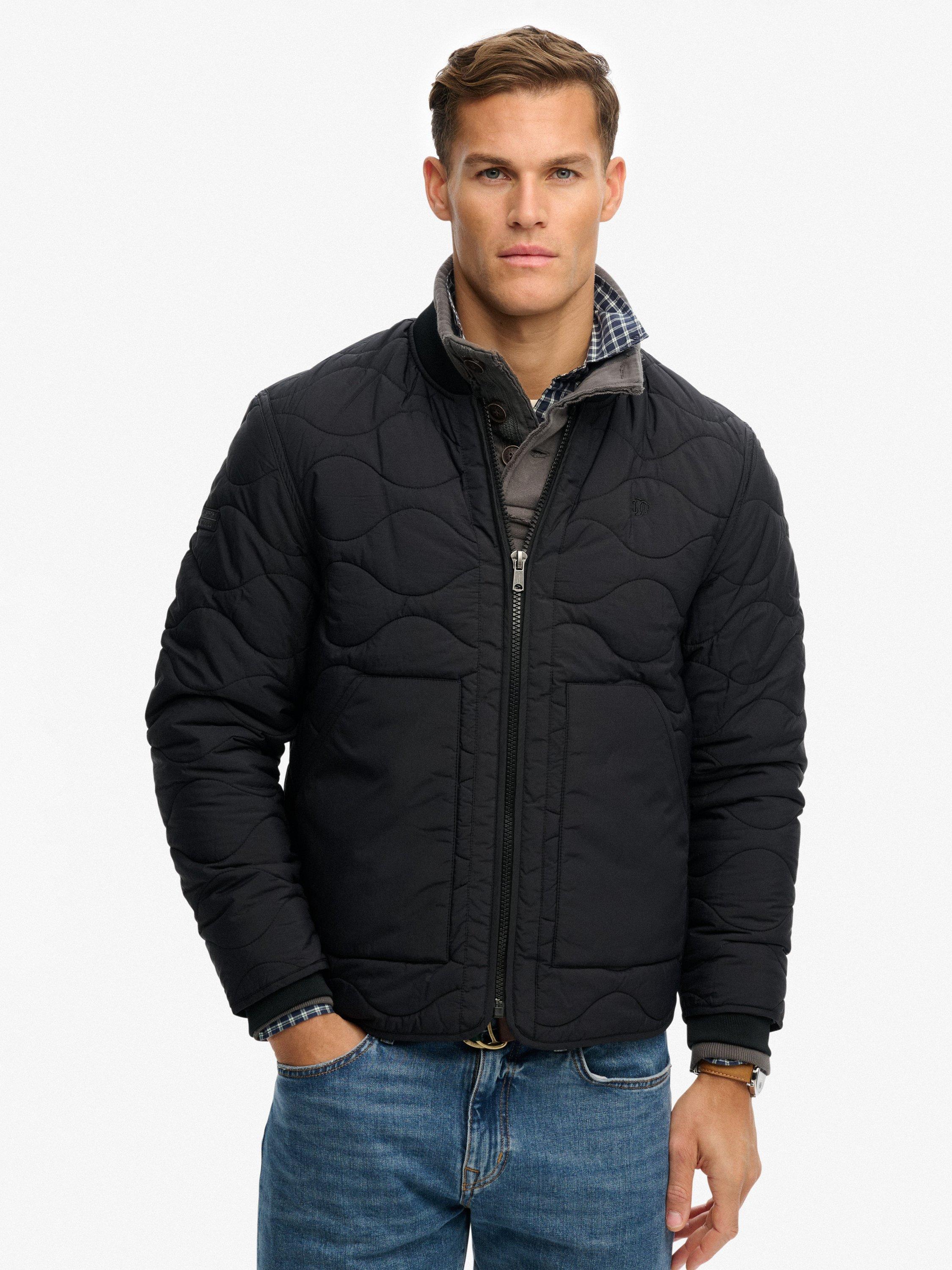 Product image 4 of 6, which shows Superdry Military Liner Jacket, Jet Black, XXL