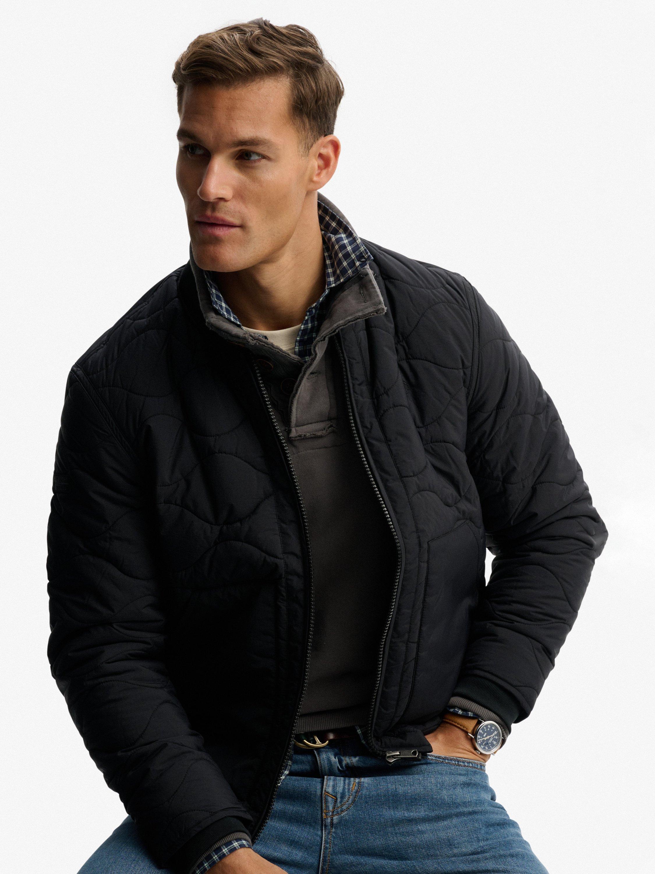 Product image 5 of 6, which shows Superdry Military Liner Jacket, Jet Black, XXL