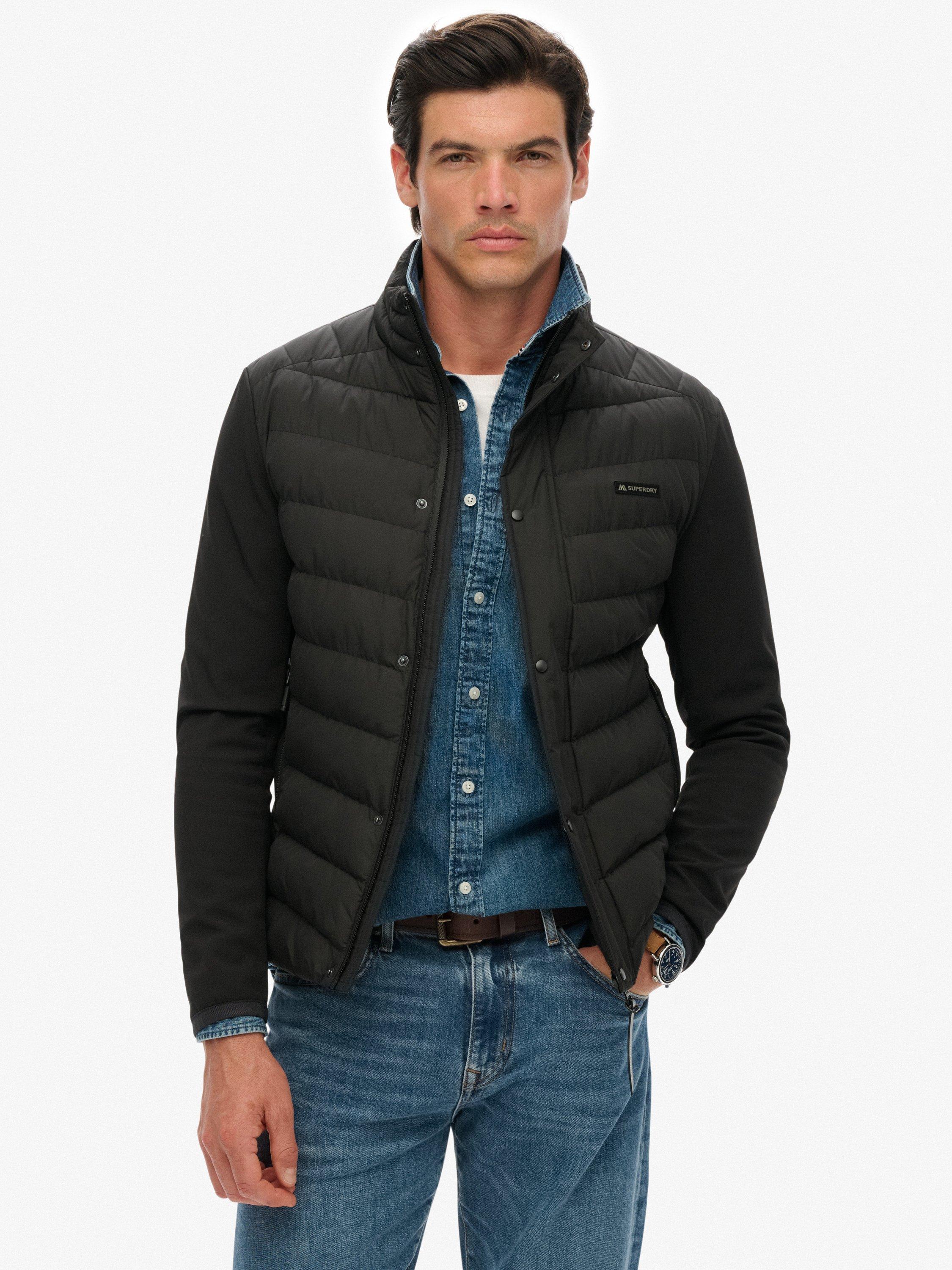 Product image 1 of 1, which shows Superdry Storm Popper Softshell Jacket, Black, L