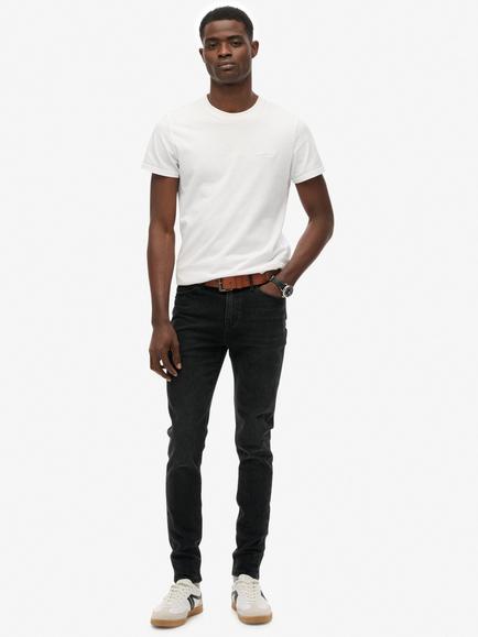 Superdry Vintage Skinny Fit Jeans, Worn Black, Worn Black