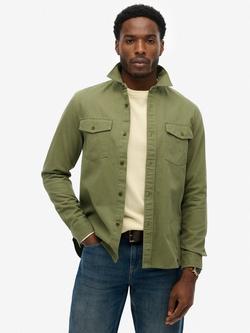Superdry Frontier Shirt, Olive Khaki