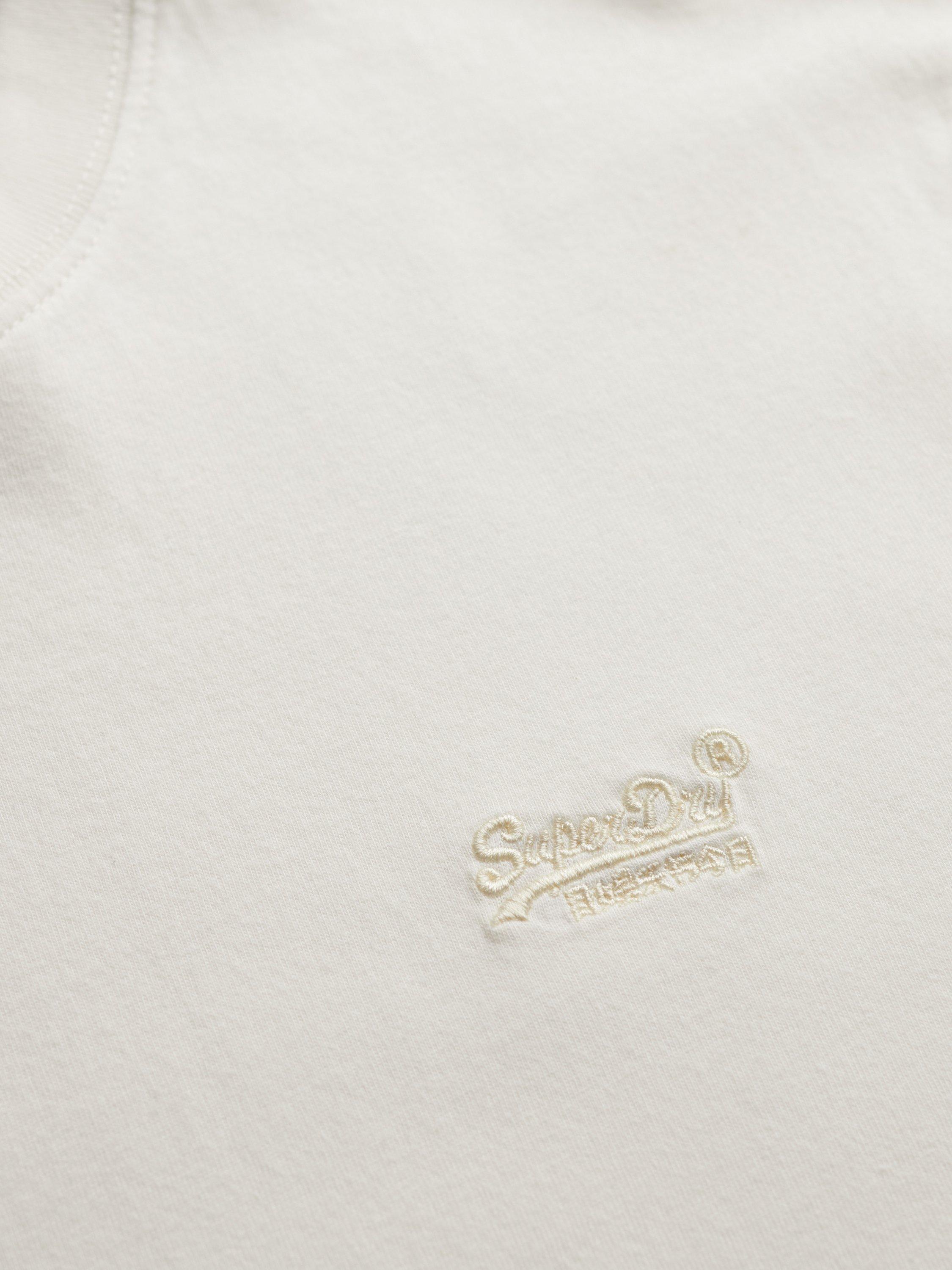 Product image 5 of 5, which shows Superdry Organic Cotton Essential Logo T-Shirt, Off White, S