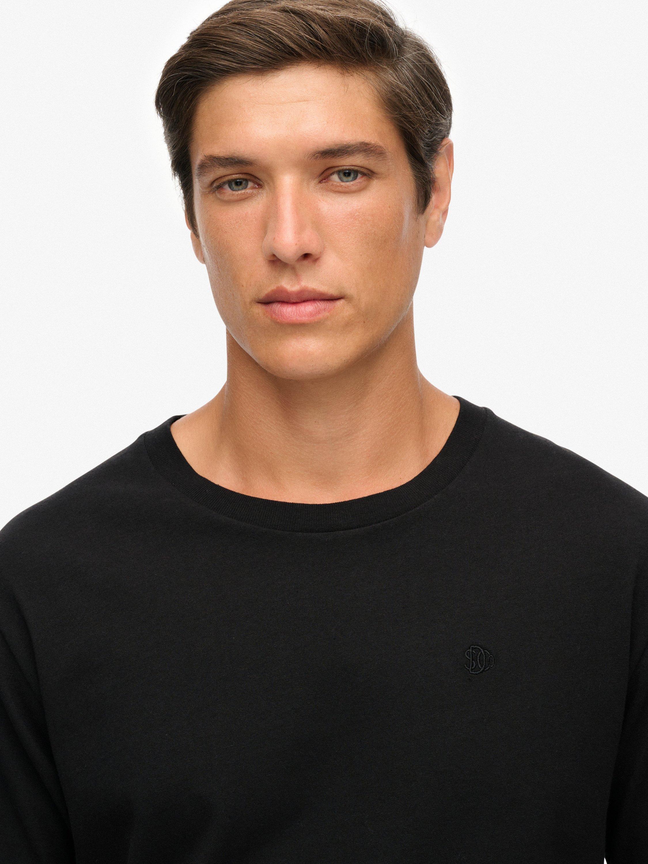 Product image 4 of 4, which shows Superdry Essentials Relaxed T-Shirt, Meteorite Black, S