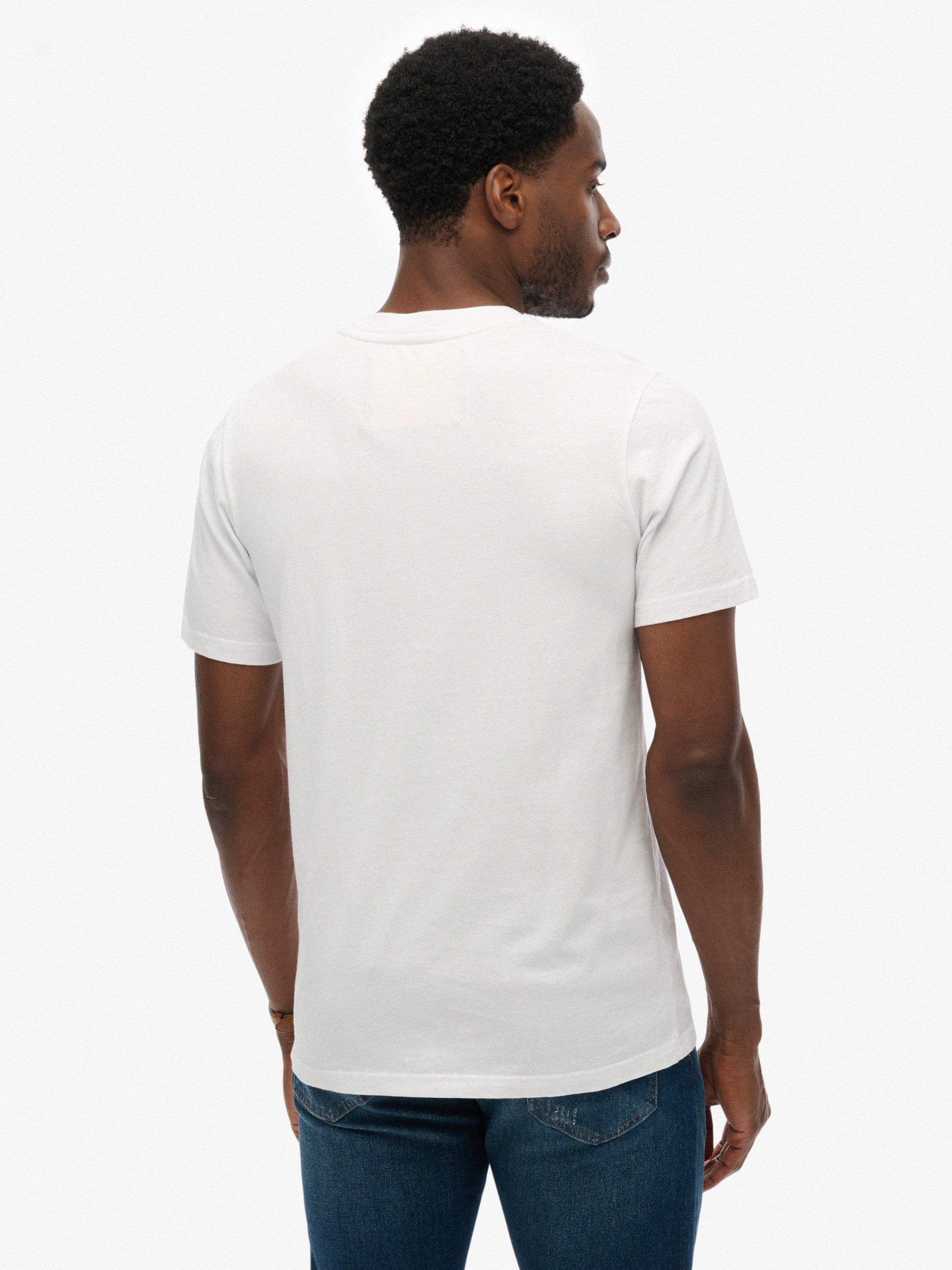 Product image 2 of 3, which shows Superdry Crew Neck Cotton T-Shirt, Optic, XXXL