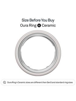 Oura Ring 4 Ceramic Health & Fitness Tracker Smart Ring - view 2, Cloud