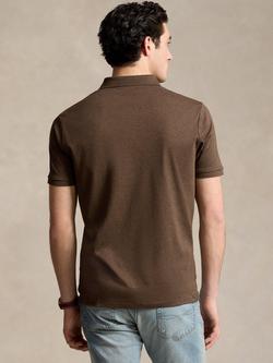 Ralph Lauren Custom Slim Fit Polo Shirt, Nutmeg Brown - view 2, Nutmeg Brown
