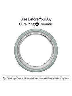 Oura Ring 4 Ceramic Health & Fitness Tracker Smart Ring - view 2, Tide