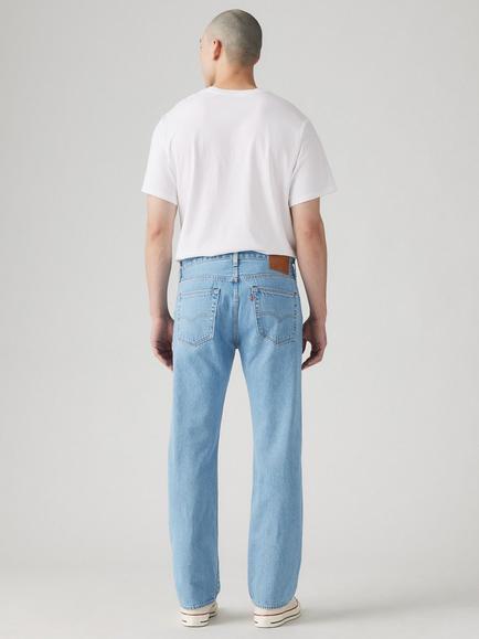 Levi's 501 Straight Leg Denim Jeans, Building Blue - view 2, Building Blue