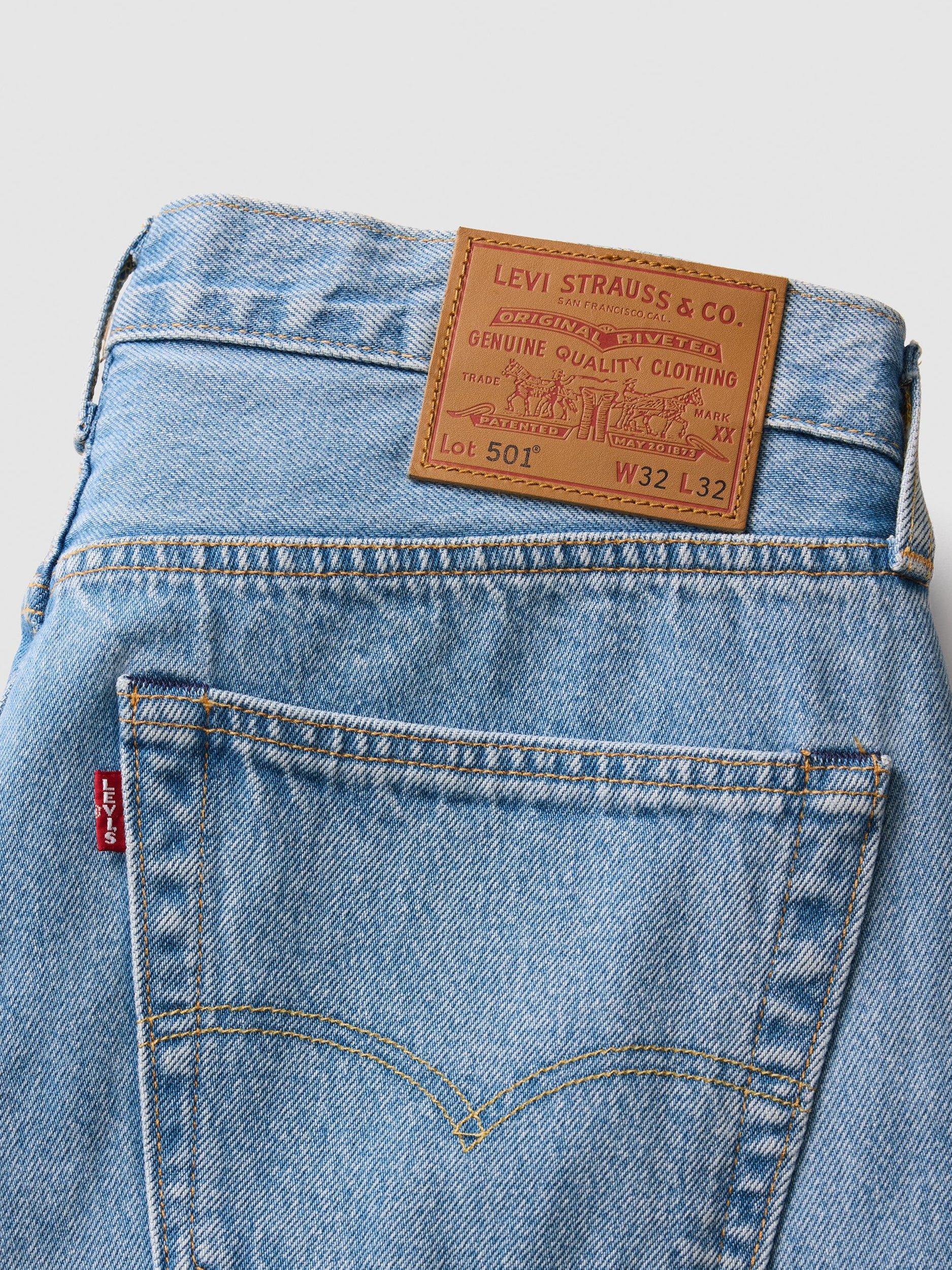 Product image 4 of 4, which shows Levi's 501 Straight Leg Denim Jeans, Building Blue, 30S