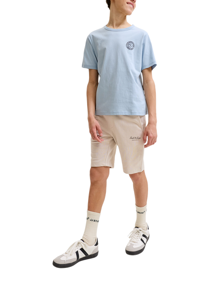 Jack & Jones Kids' Gordon Jogger Shorts, Moonbeam, Moonbeam