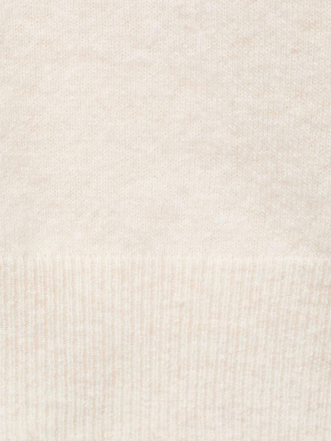 Product image 5 of 7, which shows Mango Lady Fine V-Neck Wool Blend Cardigan, Light Beige, XS