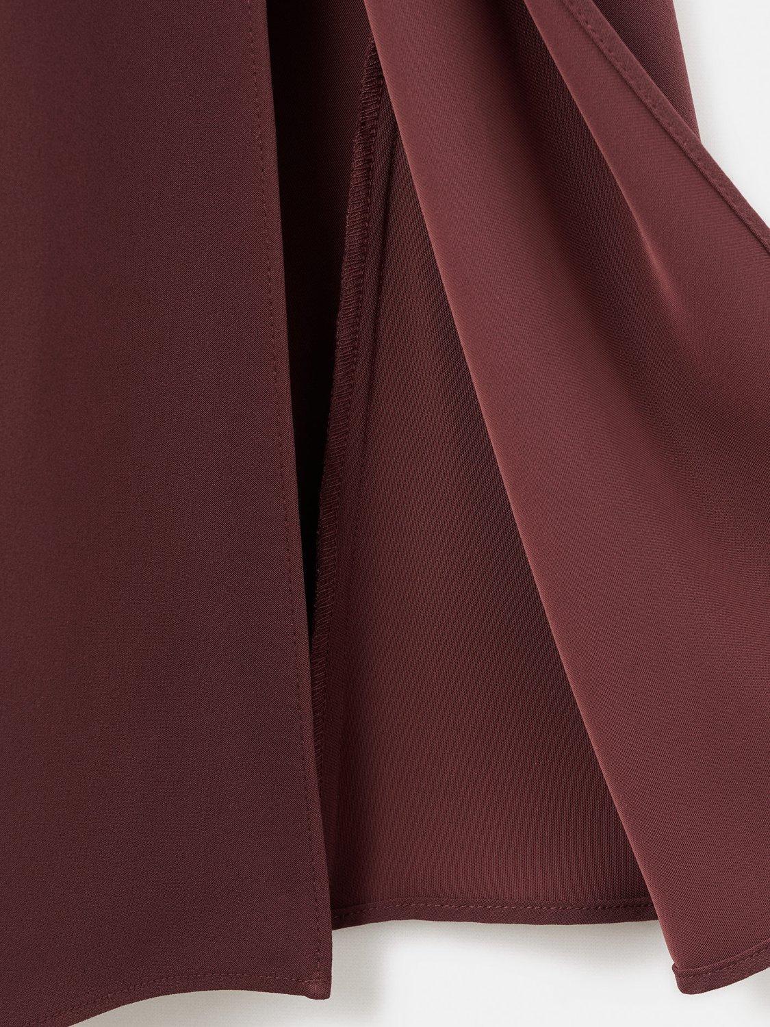Product image 5 of 8, which shows Mango Cadet Belted Shirt Dress, Dark Red, 10