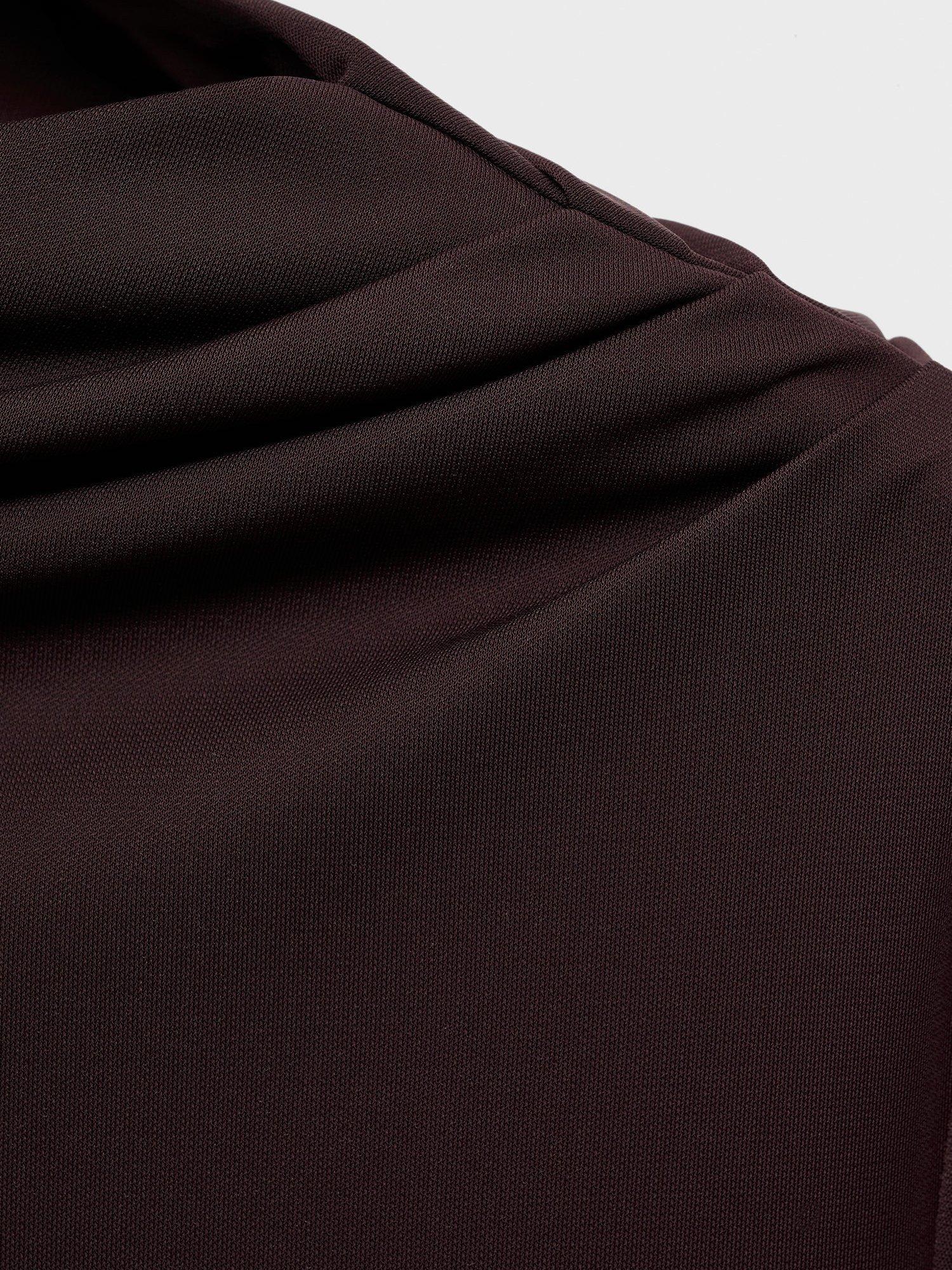 Product image 5 of 7, which shows Mango Celina Asymmetric Midi Dress, Brown, 10