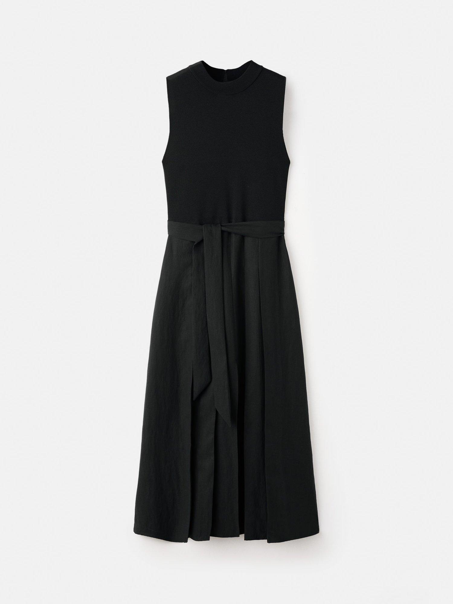 Product image 3 of 8, which shows Mango Niamz Sleeveless Midi Dress, Black, 10