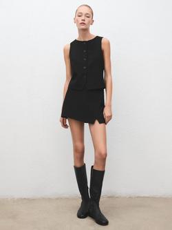 Mango Candela Waistcoat - view 2, Black