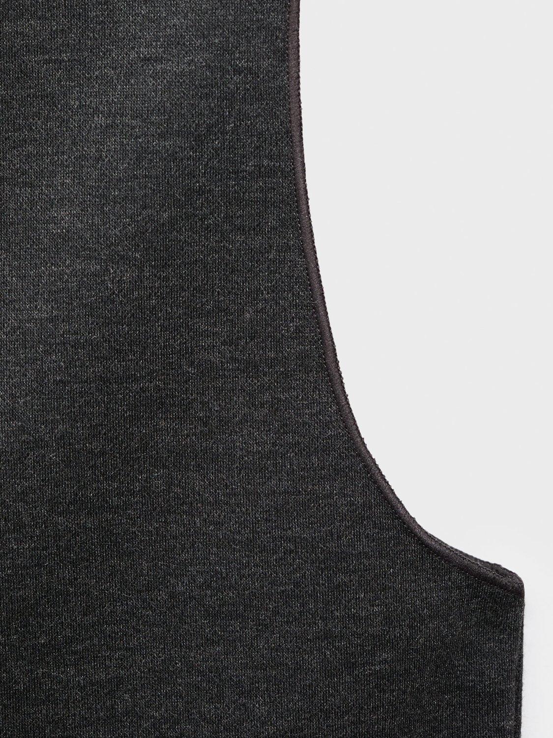 Product image 5 of 7, which shows Mango Nevada Round Neck Buttoned Wasitcoat, Grey, S