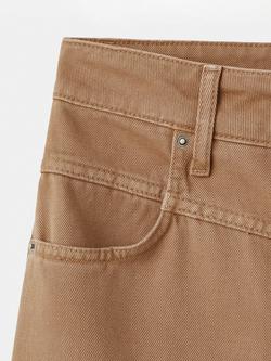 Mango Blair Wide Leg Jeans, Dark Brown - view 2, Dark Brown