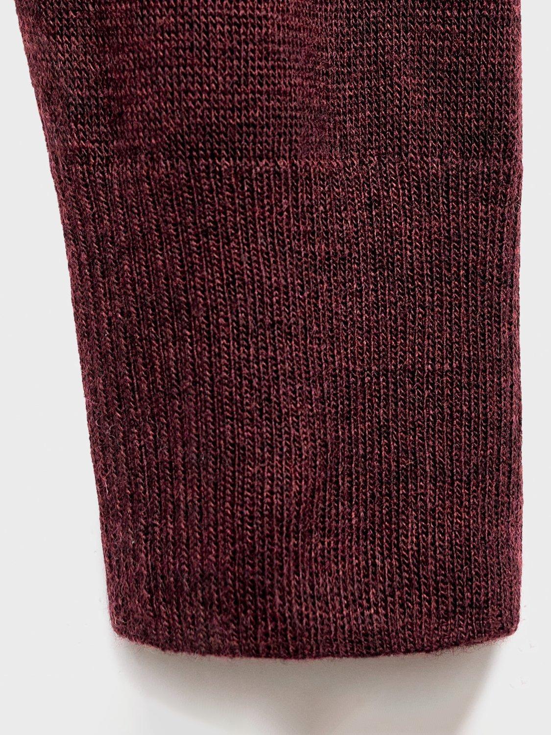 Product image 5 of 7, which shows Mango Laia Fine-Knit Wool Sweater , Dark Red, XS
